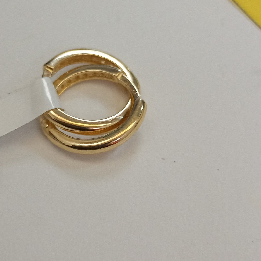 ARETES HUGGIES C CIRCONIA 14K 1.7 GR (NUEVO)