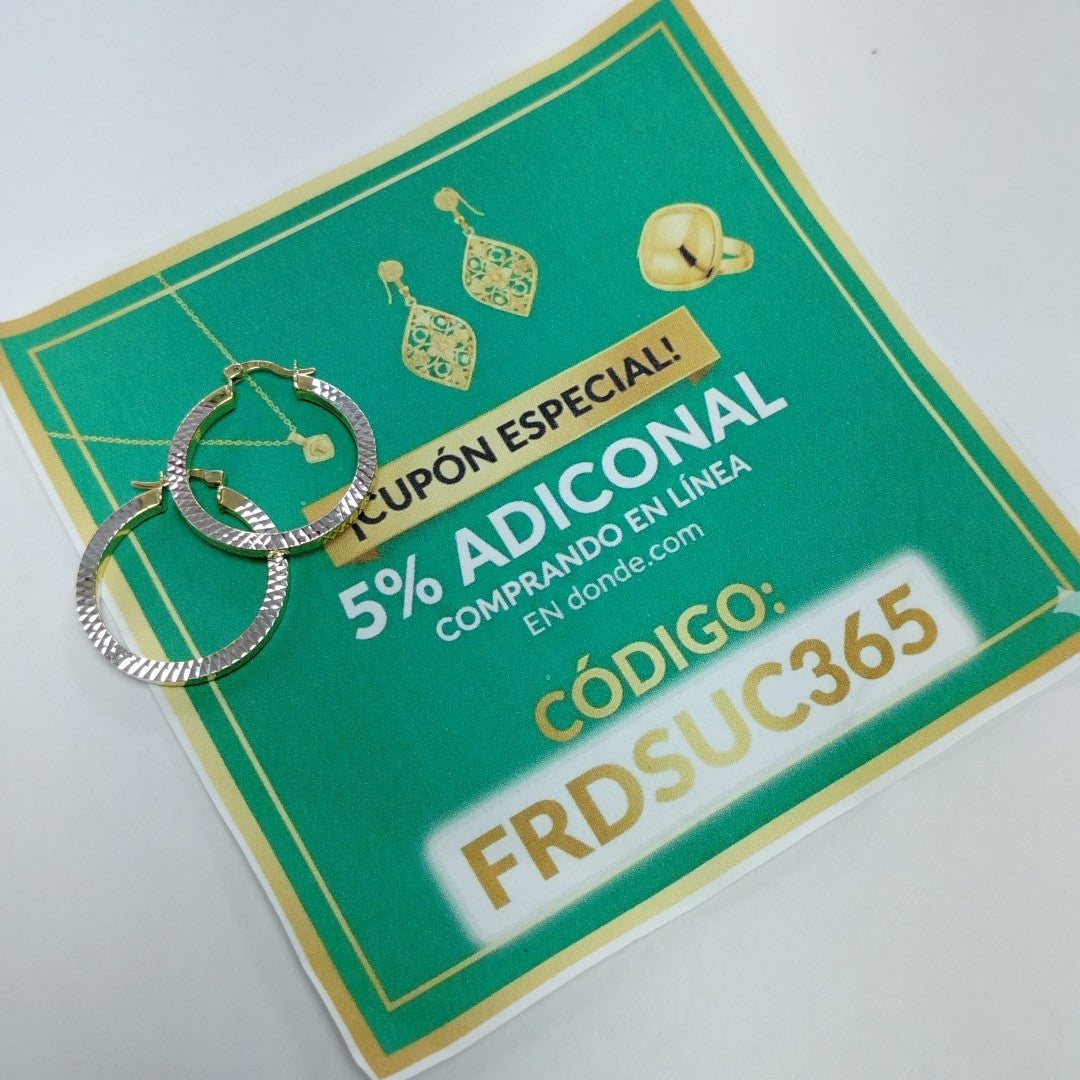 ARRACADAS PAR ORO,ORO BLANCO 14 K 4,00 GRMS (SEMINUEVO)
