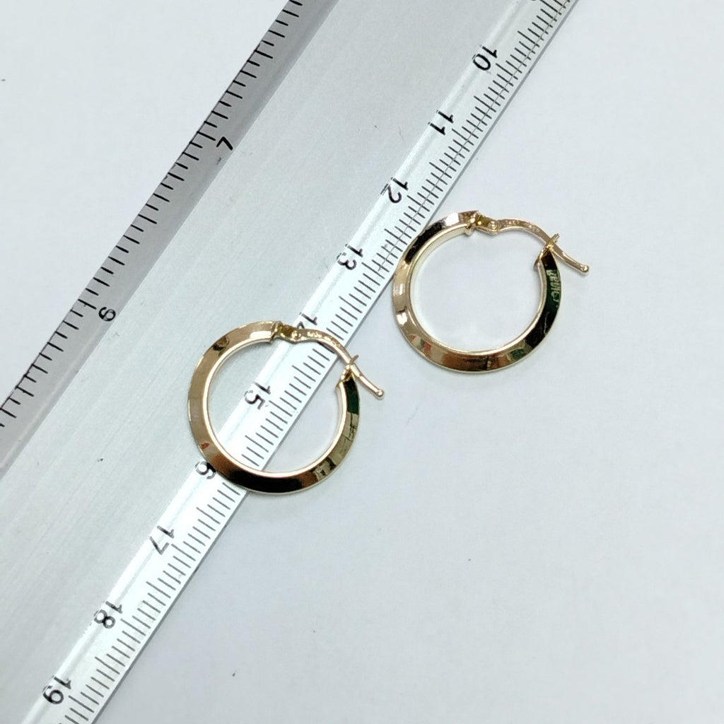ARRACADAS PAR ORO 14 K 1.7 GRMS (SEMINUEVO)