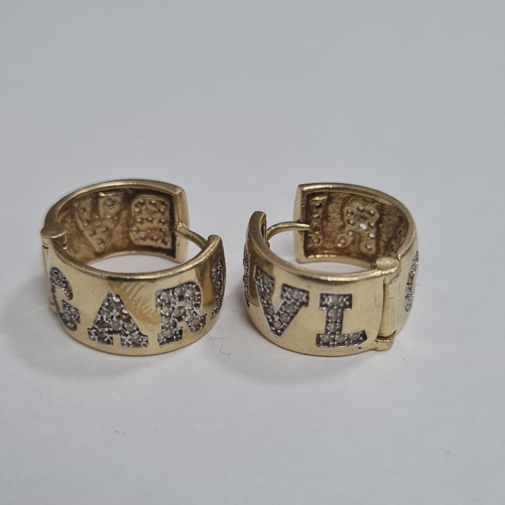 ARRACADAS PAR ORO 14 K 7.4 GRMS (SEMINUEVO)