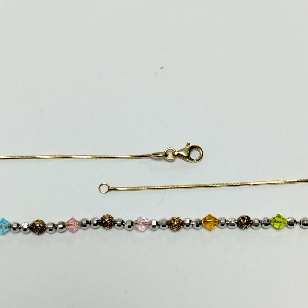 GARGANTILLA ORO,ORO BLANCO 14 K 6,90 GRMS (SEMINUEVO)
