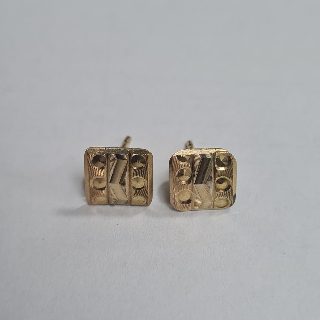 ARETES PAR ORO 14 K 1.4 GRMS (SEMINUEVO)