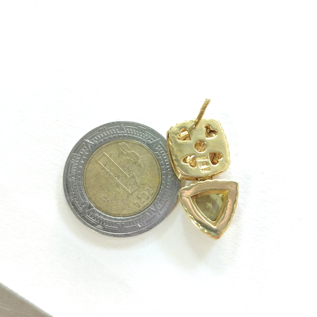 ARETES PAR ORO 18 K 10,30 GRMS (SEMINUEVO)