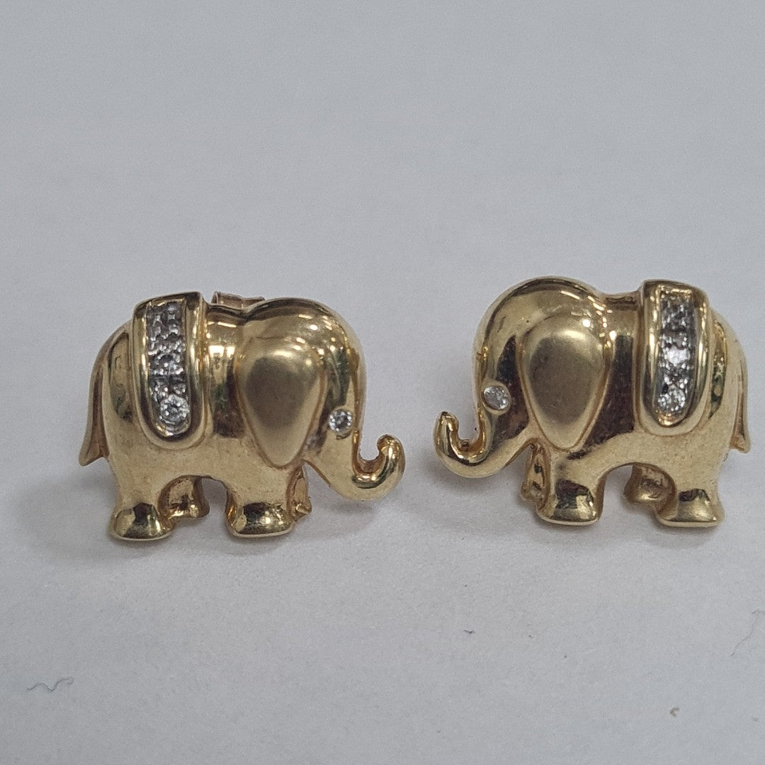BROQUELES PAR ORO 14 K 3.7 GRMS (SEMINUEVO)