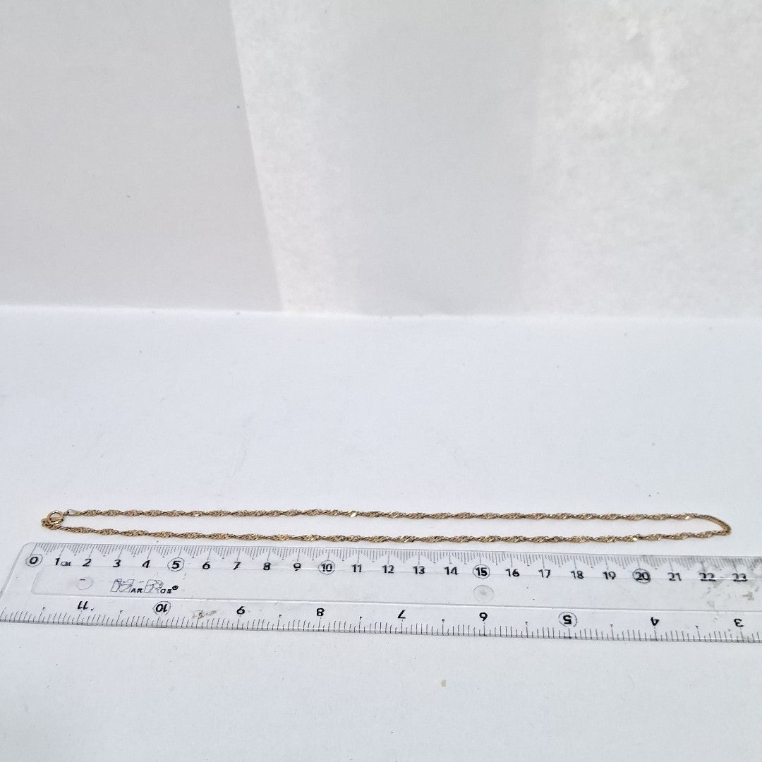 CADENA ORO 14 K 3,70 GRMS (SEMINUEVO)