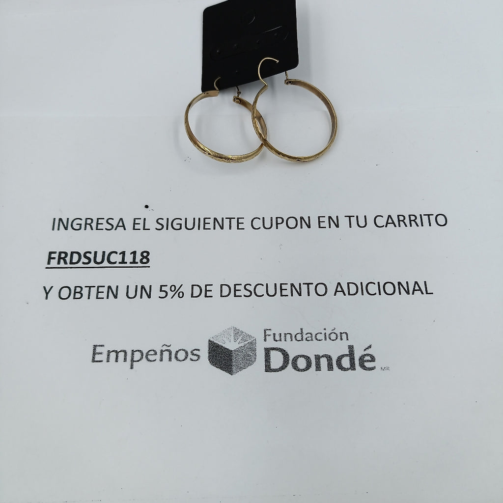 ARRACADAS PAR ORO 8 K 2.8 GRMS (SEMINUEVO)