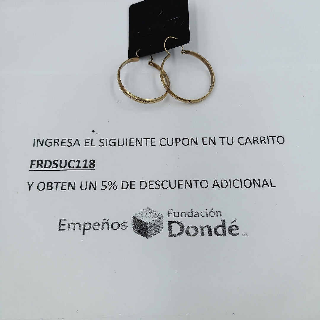 ARRACADAS PAR ORO 8 K 2.8 GRMS (SEMINUEVO)