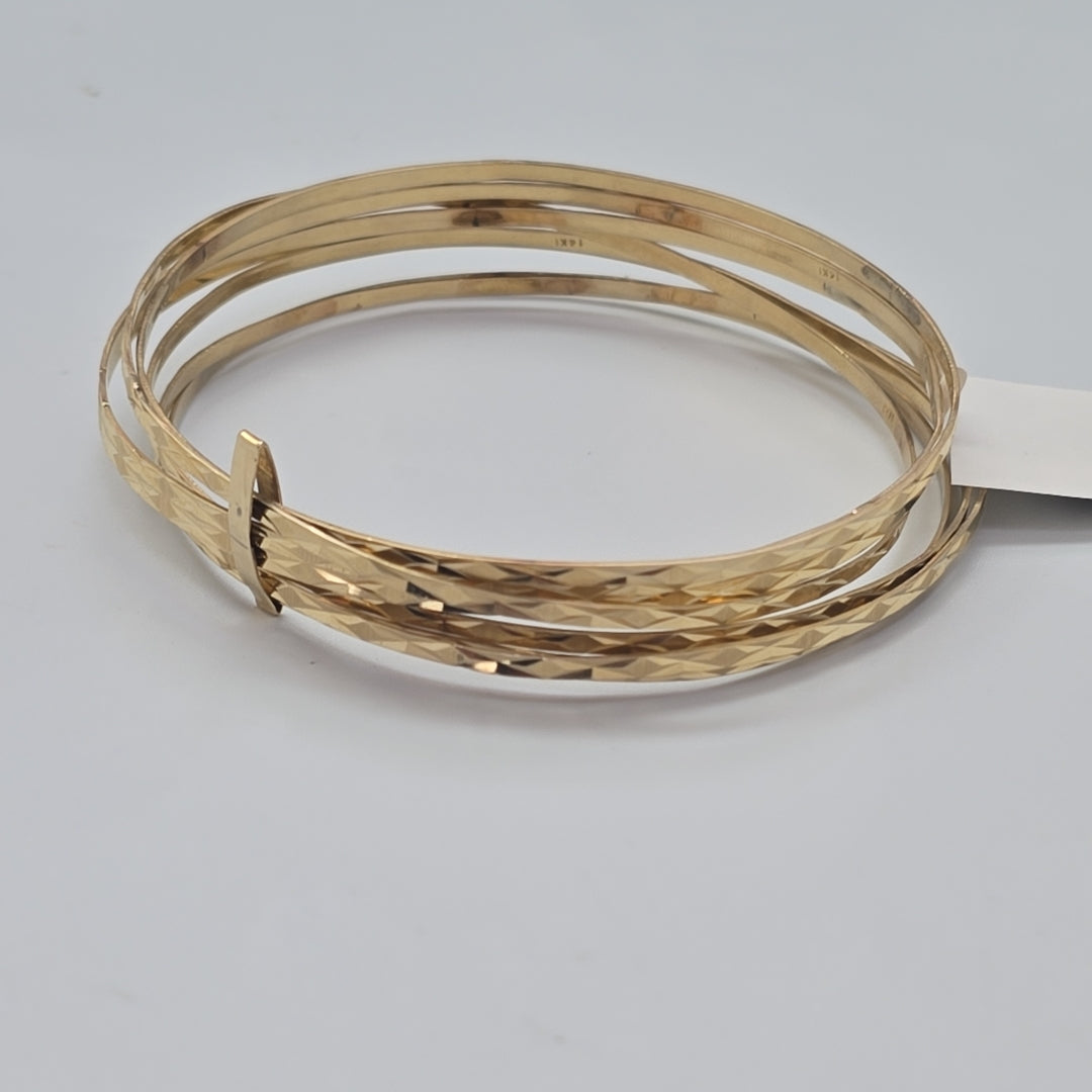 SEMANARIO DE PULSERAS ORO 14 K 20.2 GRMS (SEMINUEVO)