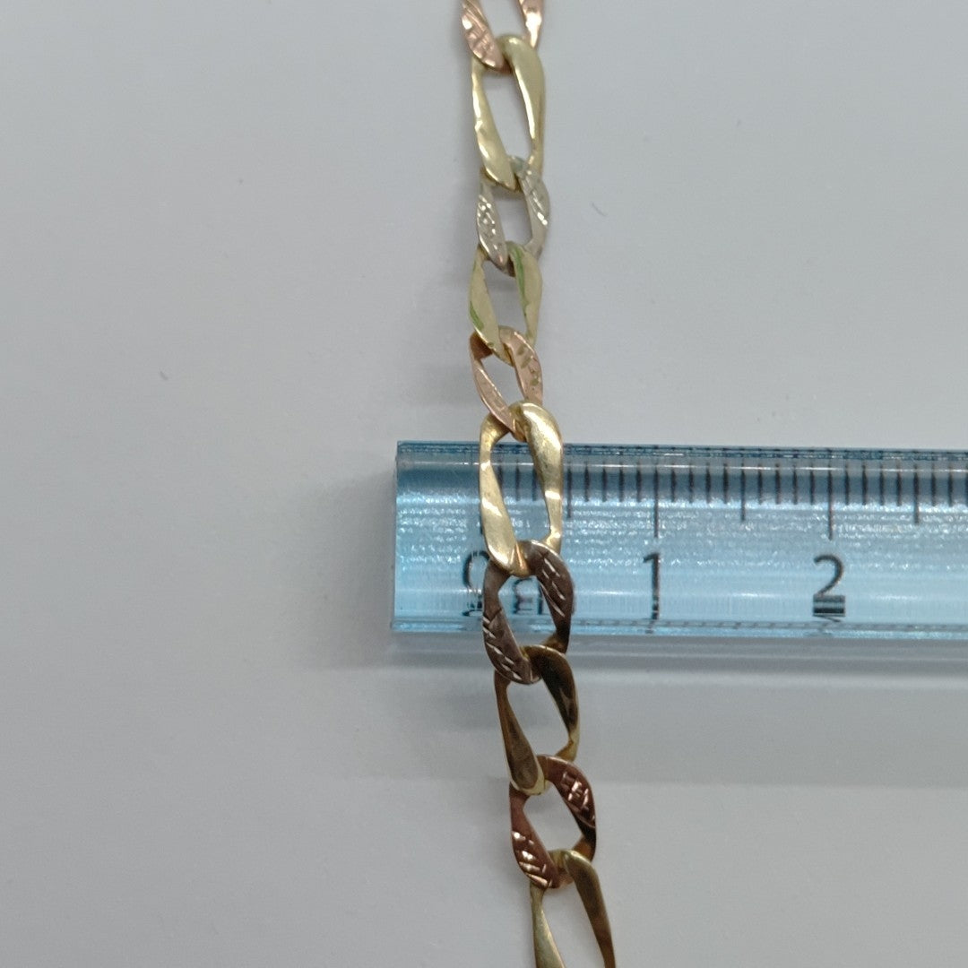 PULSERA ORO COMBINADO 10 K 2,60 GRMS (SEMINUEVO)