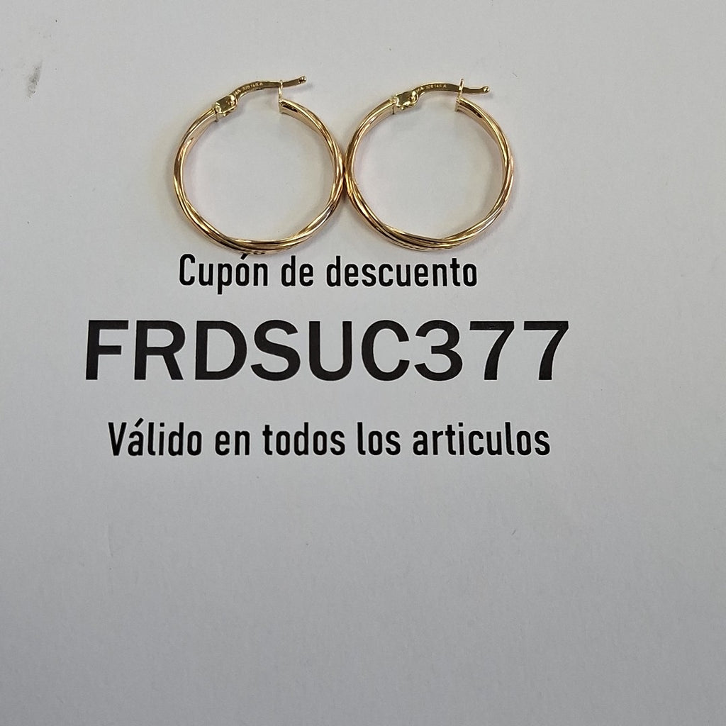 ARRACADAS ORO 14K 2.6 (NUEVO)