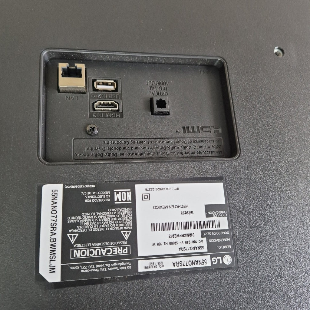 PANTALLA LG 55NANO77SRA (2023) 55" NANOCELL  4K (SEMINUEVO)