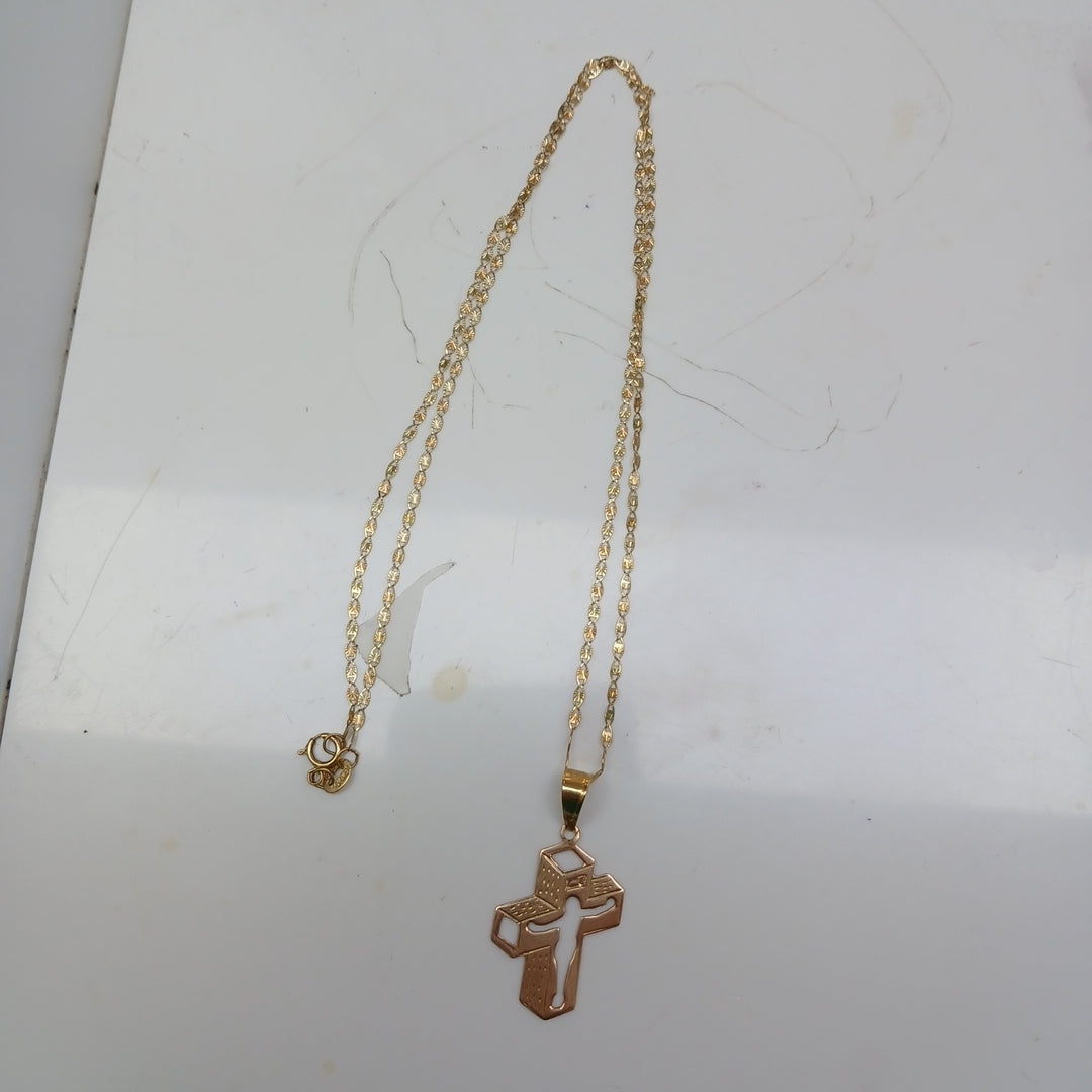 CADENA, DIJE ORO 10 K 2.9 GRMS (SEMINUEVO)