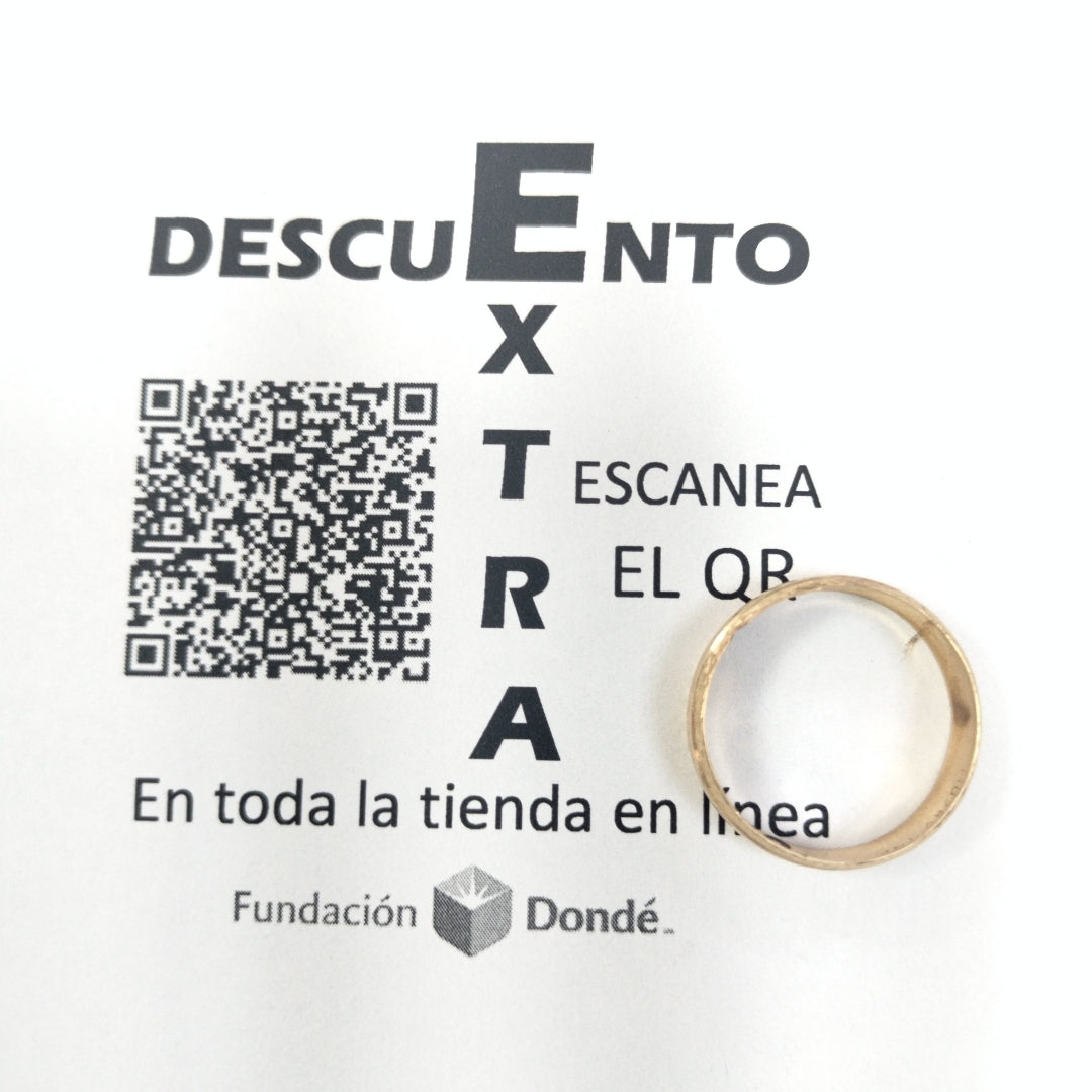 ARGOLLA ORO 14 K 2.1 GRMS (SEMINUEVO)