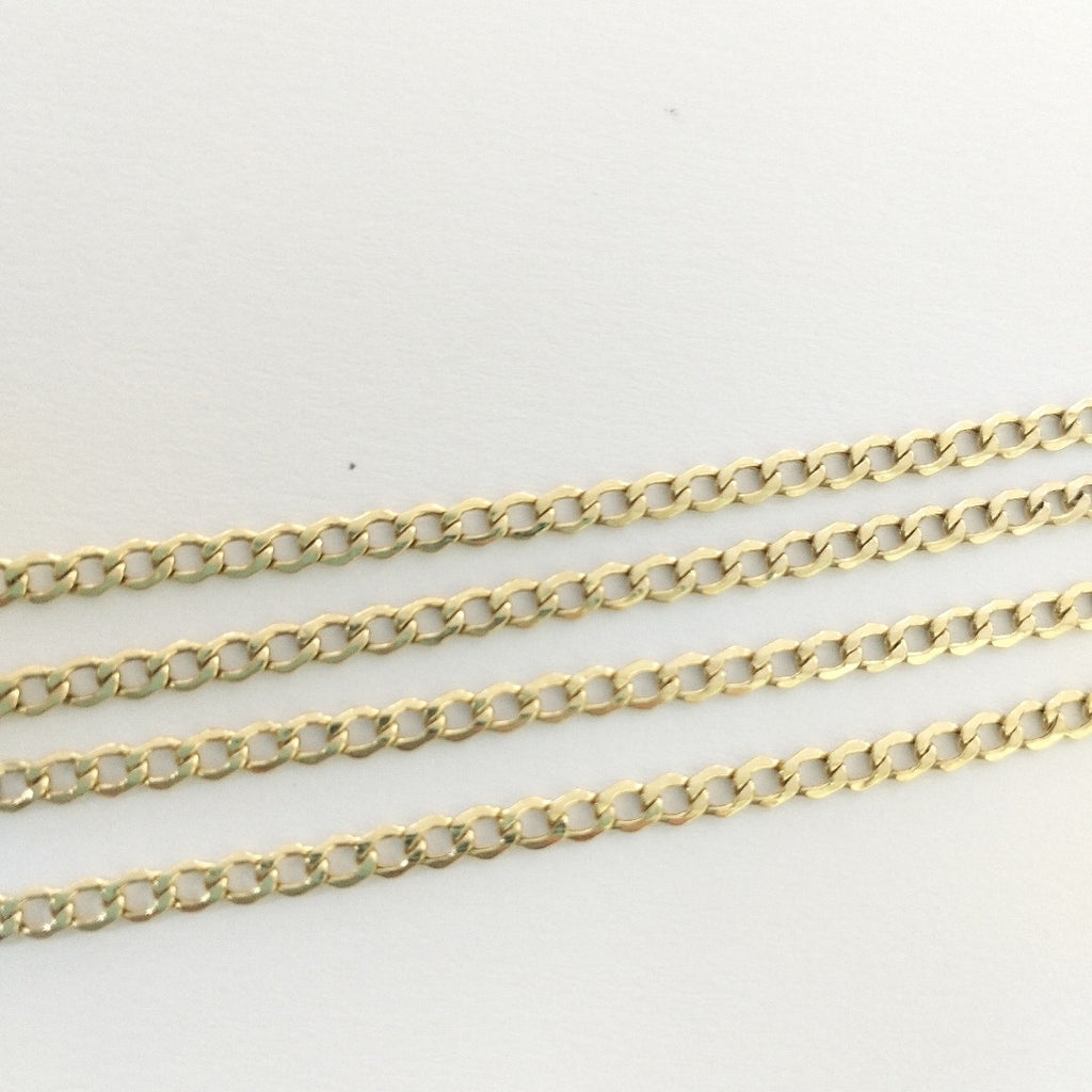 CADENA, MEDALLA RELIGIOSA ORO 10 K 2.2 GRMS (SEMINUEVO)