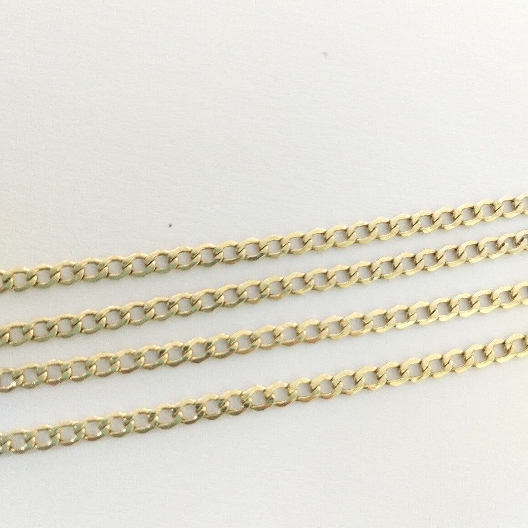 CADENA, MEDALLA RELIGIOSA ORO 10 K 2.2 GRMS (SEMINUEVO)
