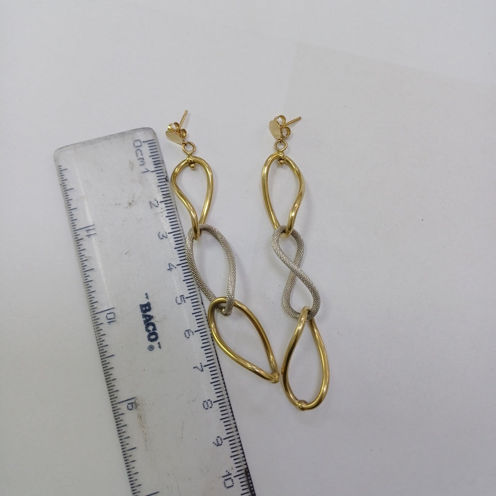 BROQUELES PAR ORO 14 K 5,10 GRMS (SEMINUEVO)