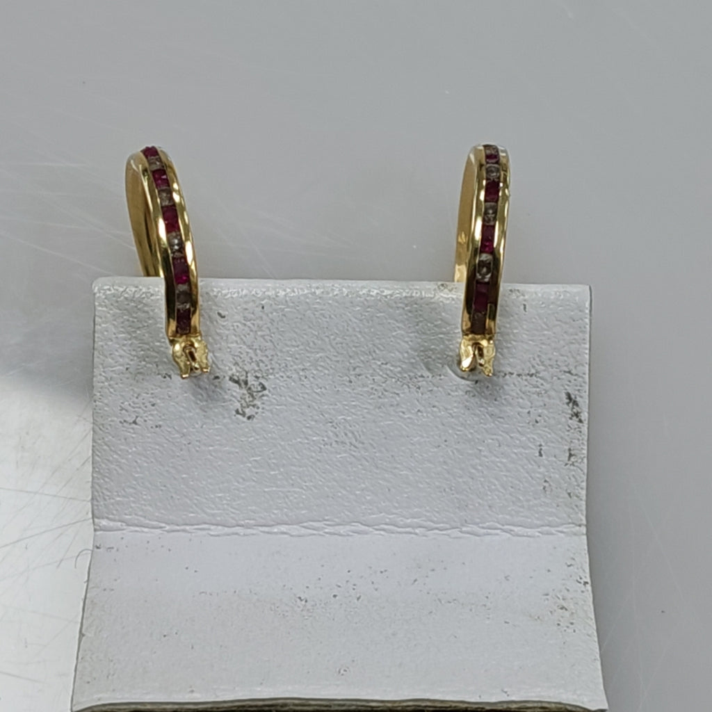 ARRACADAS PAR ORO 14 K 1.1 GRMS (SEMINUEVO)