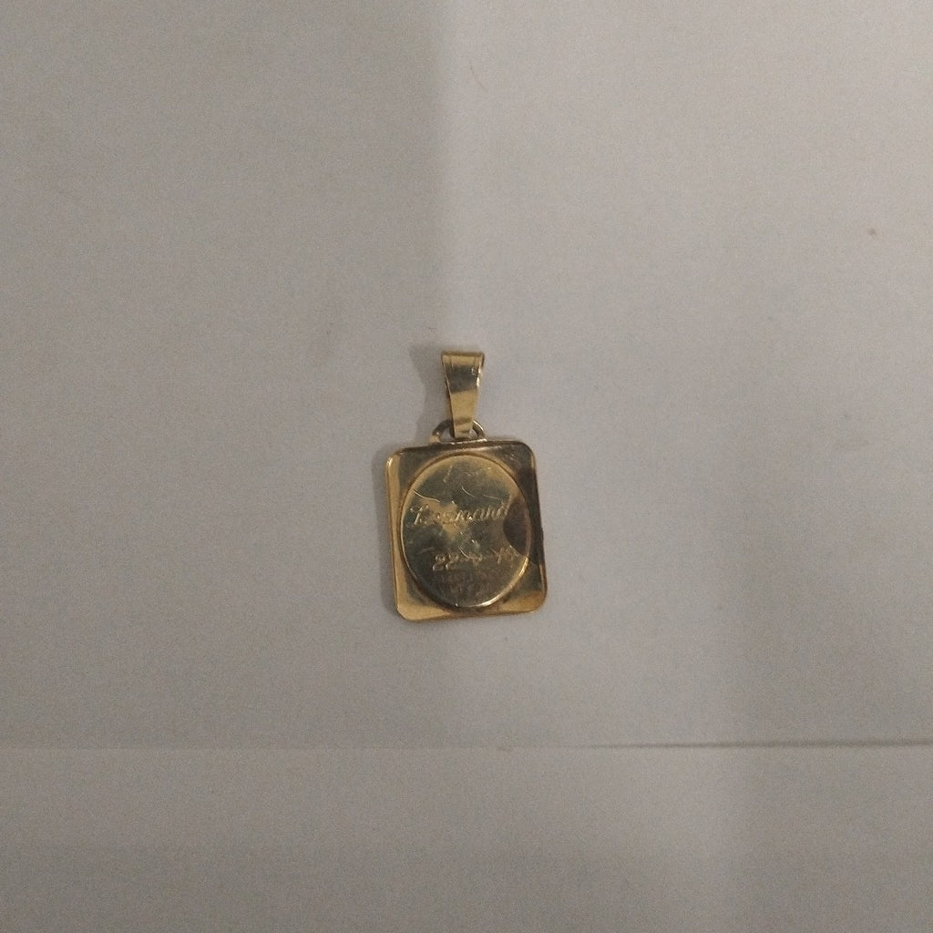 CADENA, MEDALLA RELIGIOSA ORO 14 K 1.6 GRMS (SEMINUEVO)