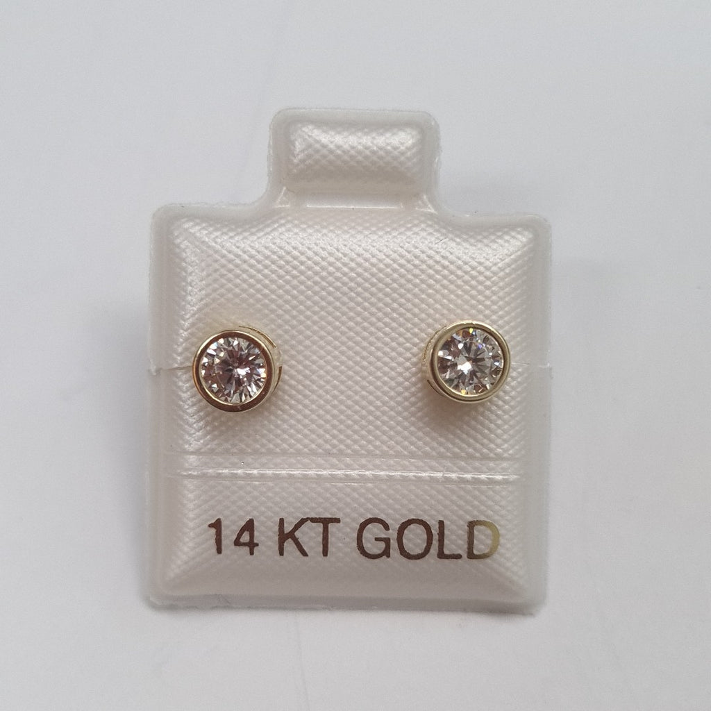 BROQUELES ORO 14K 1.2 (NUEVO)