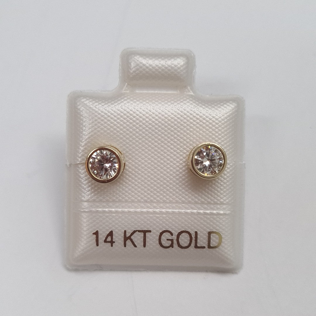 BROQUELES ORO 14K 1.2 (NUEVO)