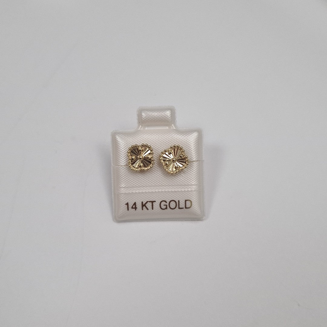 BROQUELES ORO 14K 1.5 (NUEVO)