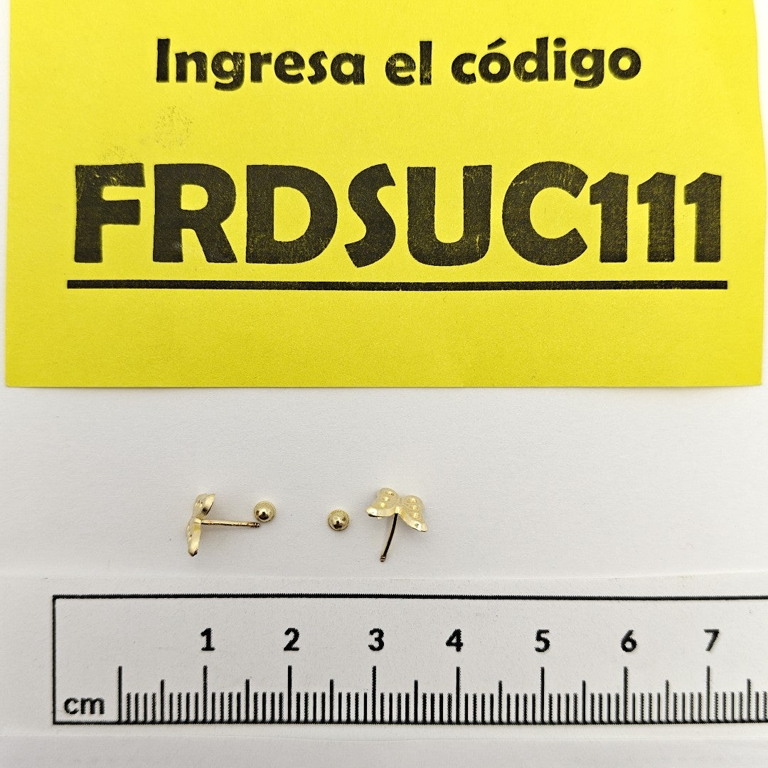 BROQUELES PAR ORO 10 K 0.3 GRMS (SEMINUEVO)