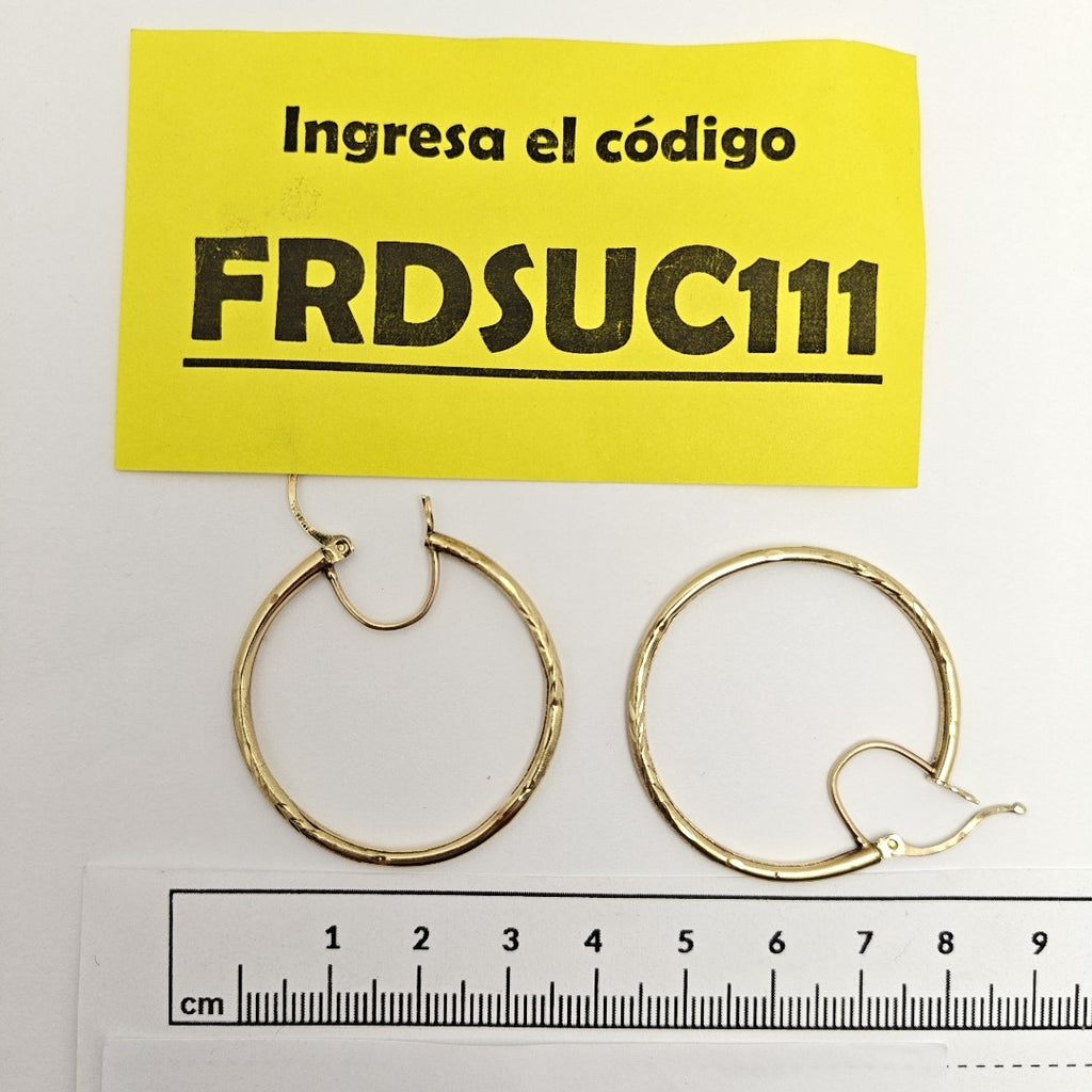 ARRACADAS PAR ORO 8 K 3.2 GRMS (SEMINUEVO)