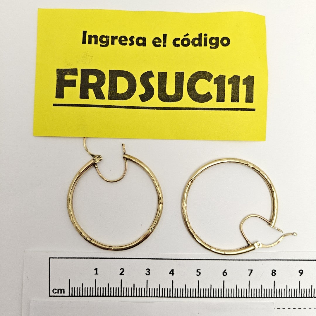 ARRACADAS PAR ORO 8 K 3.2 GRMS (SEMINUEVO)