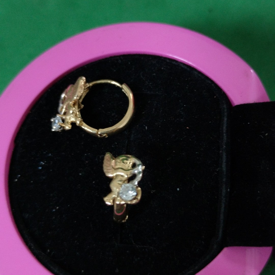 ARRACADAS PAR ORO 14 K 2.4 GRMS (SEMINUEVO)