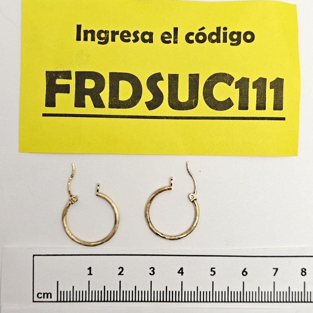 ARRACADAS PAR ORO 10 K 1.2 GRMS (SEMINUEVO)