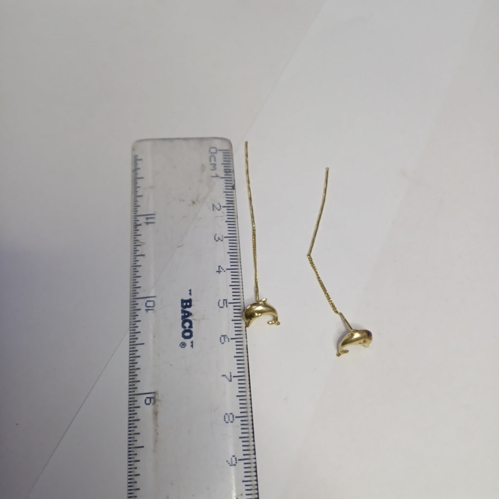 ARETES PAR ORO 14 K 1,20 GRMS (SEMINUEVO)