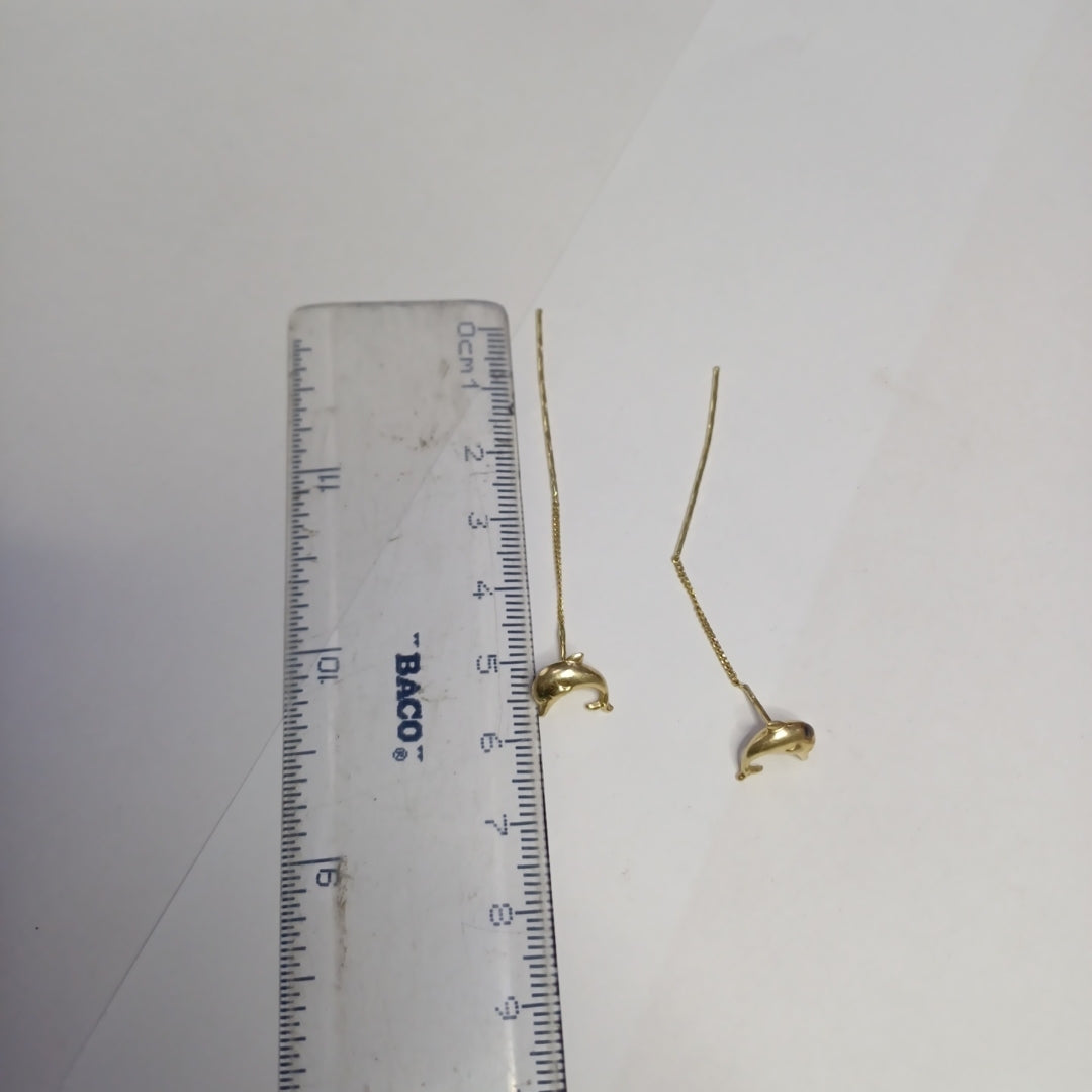 ARETES PAR ORO 14 K 1,20 GRMS (SEMINUEVO)
