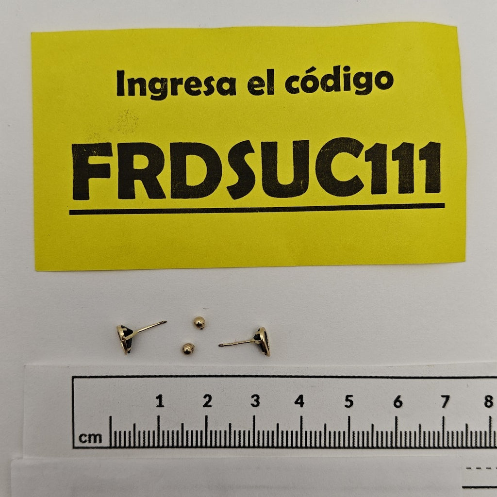 BROQUELES PAR ORO 14 K 0.3 GRMS (SEMINUEVO)