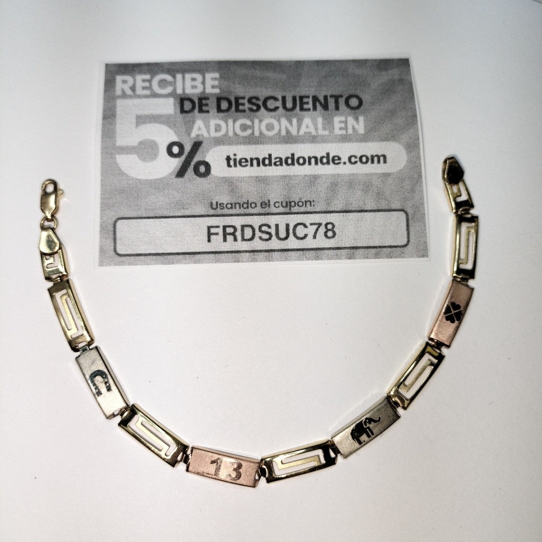 PULSERA ORO 14 K 3.8 GRMS (SEMINUEVO)