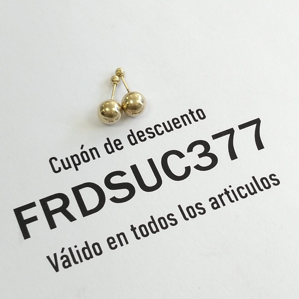 BROQUELES PAR ORO 10 K 0.3 GRMS (SEMINUEVO)