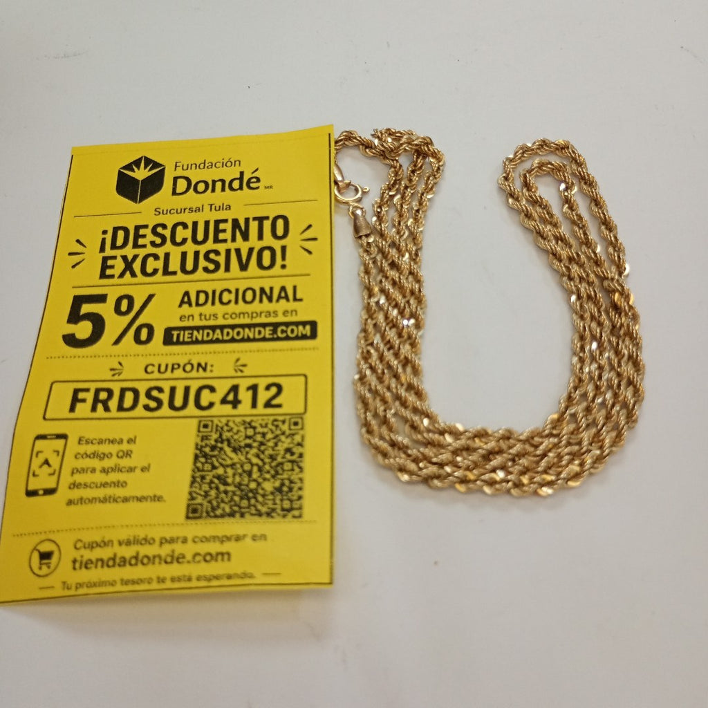CADENA ORO 14 K 7.1 GRMS (SEMINUEVO)