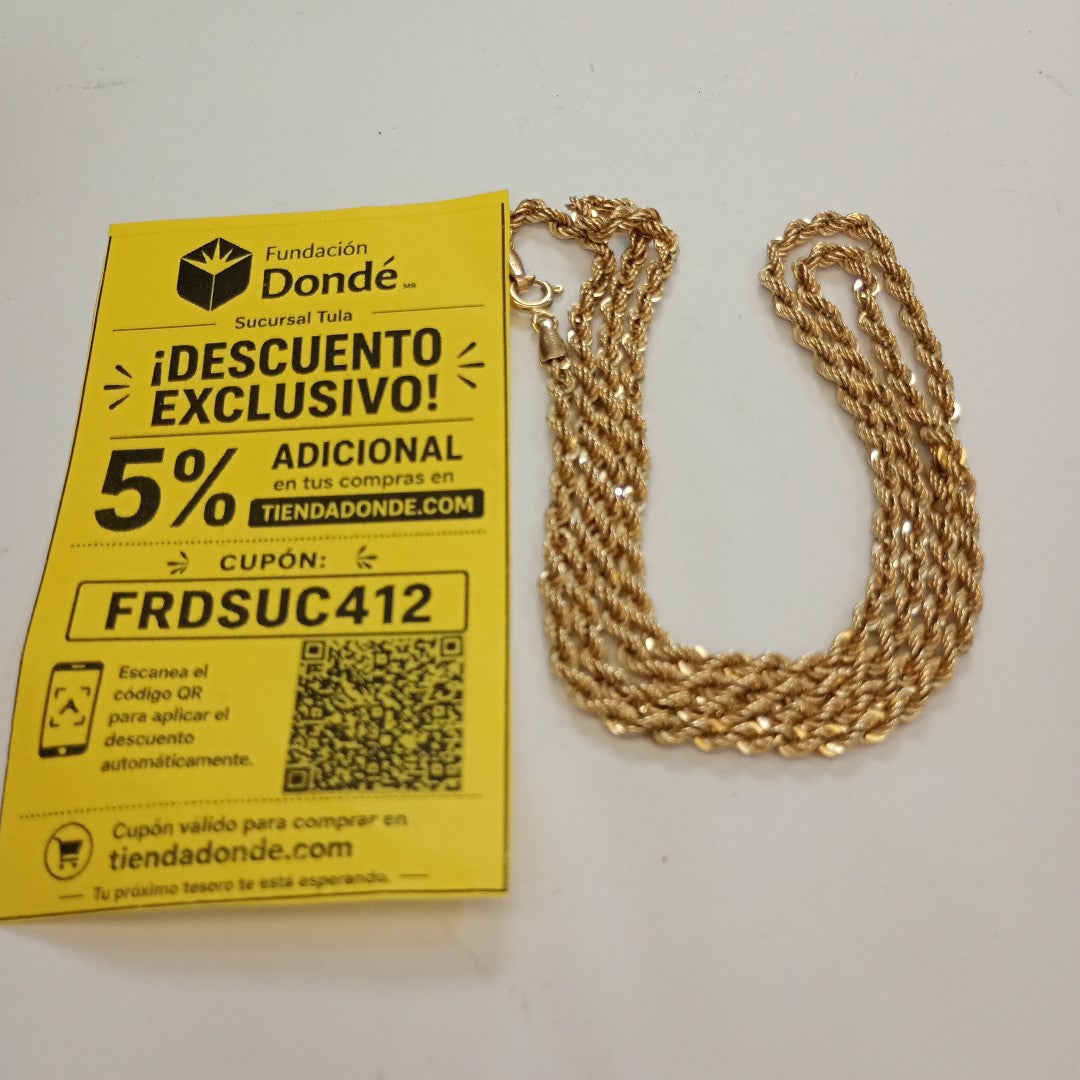 CADENA ORO 14 K 7.1 GRMS (SEMINUEVO)
