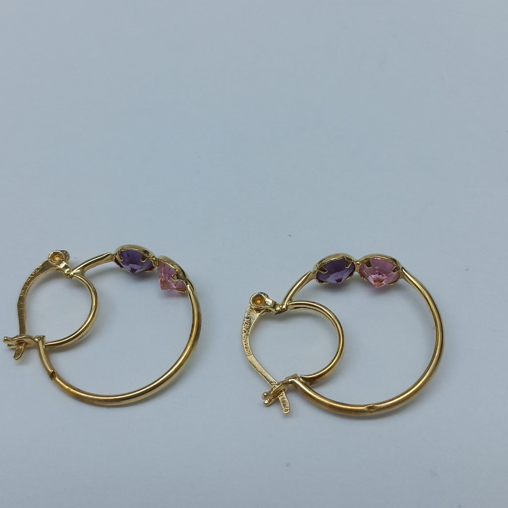 ARRACADAS PAR ORO 14 K 2.2 GRMS (SEMINUEVO)