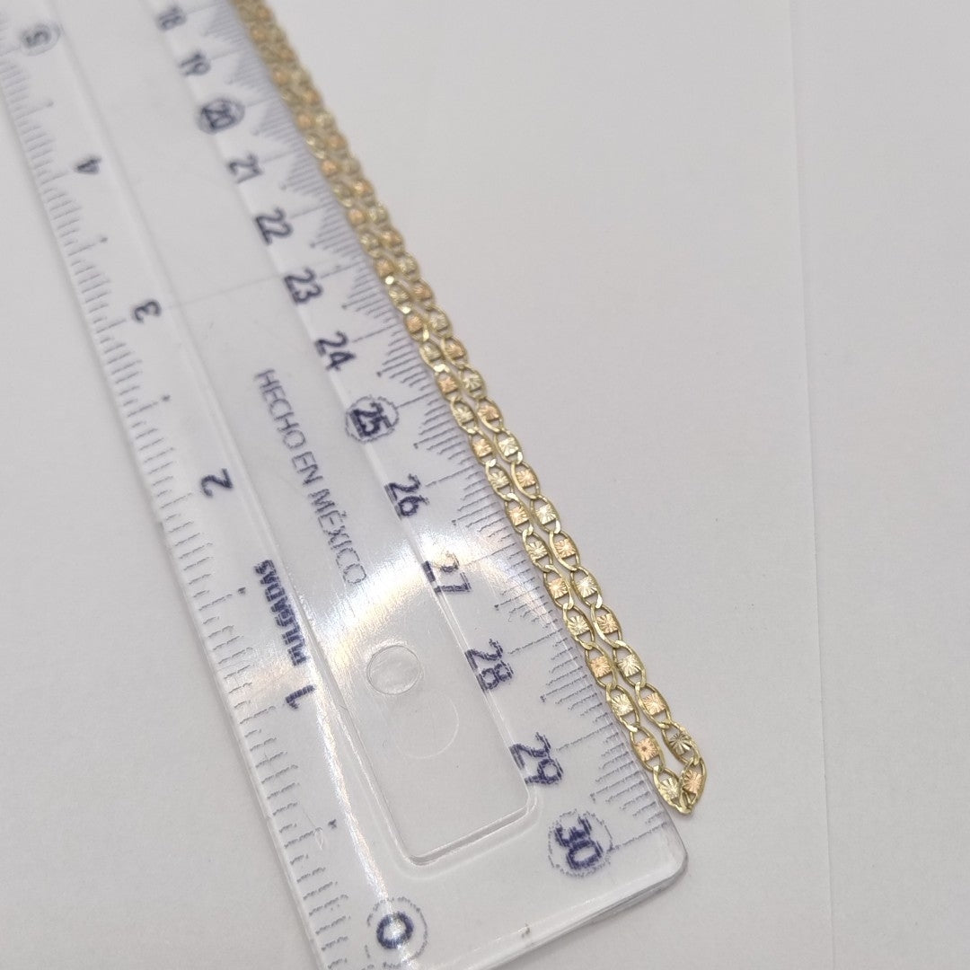 CADENA ORO, ORO COMBINADO 10 K 2.8 GRMS (SEMINUEVO)