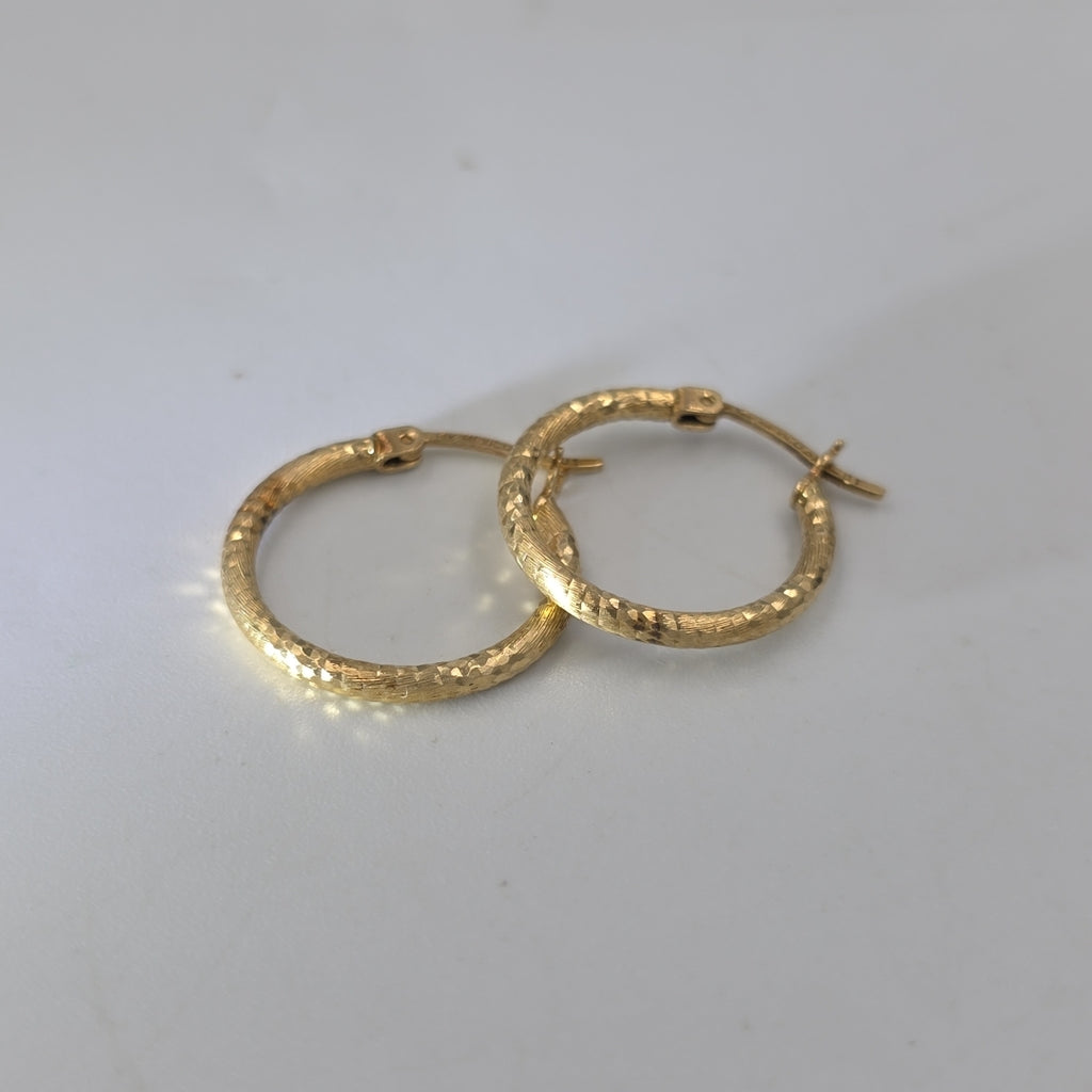 ARRACADAS PAR ORO 14 K 1.8 GRMS (SEMINUEVO)