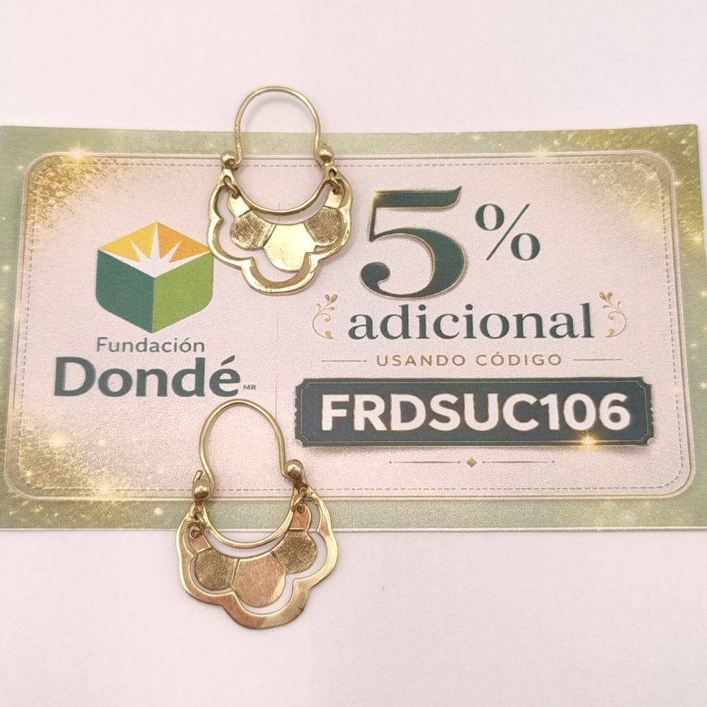 ARRACADAS PAR ORO 14 K 2,80 GRMS (SEMINUEVO)