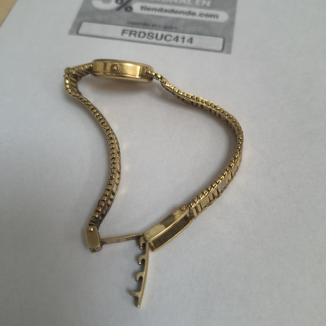 RELOJ CAJA ACERO PULSO ORO ORO 14 K 19.6 GRMS (SEMINUEVO)