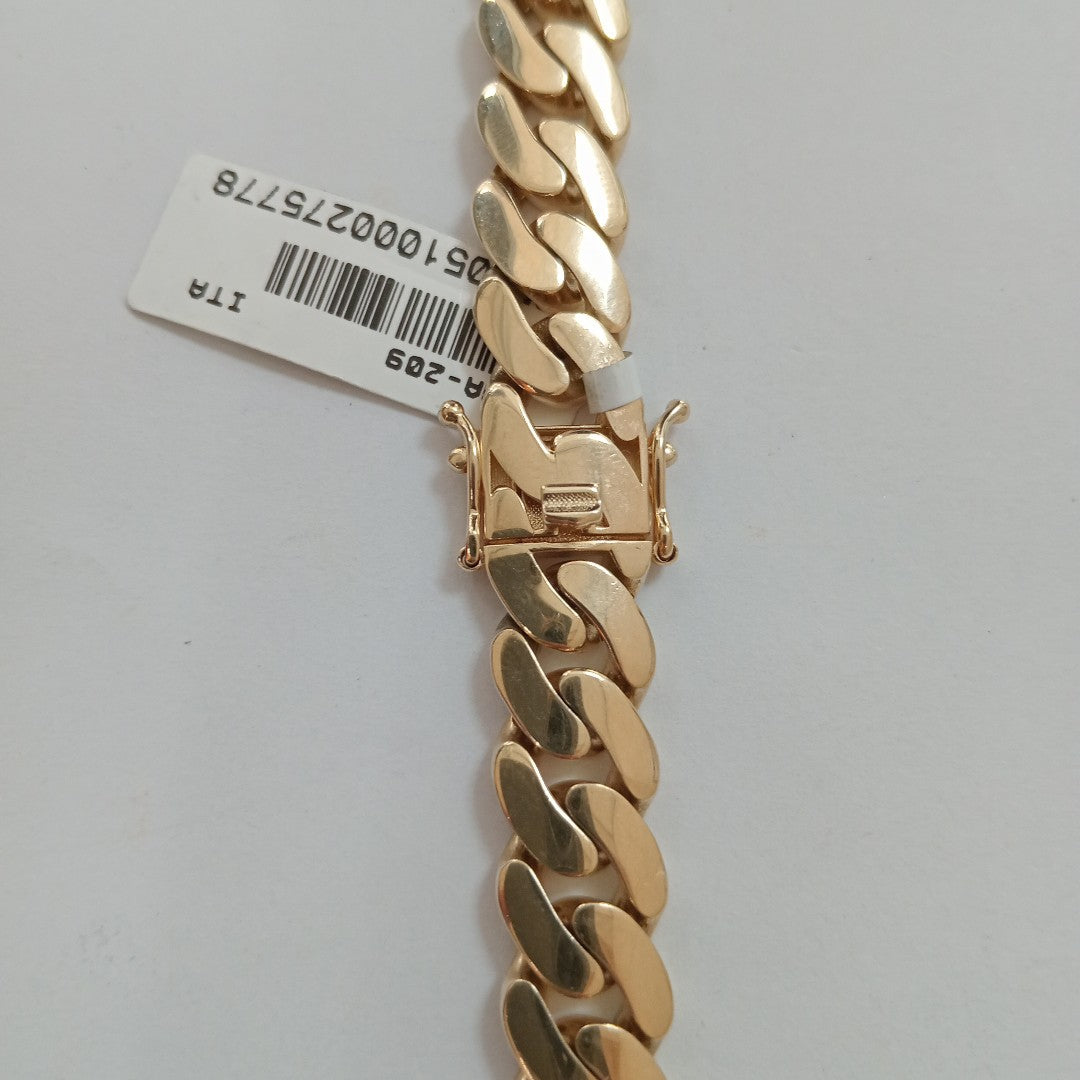 CADENAS BARBADA AMARILLA ORO 14K 53.5 (NUEVO)
