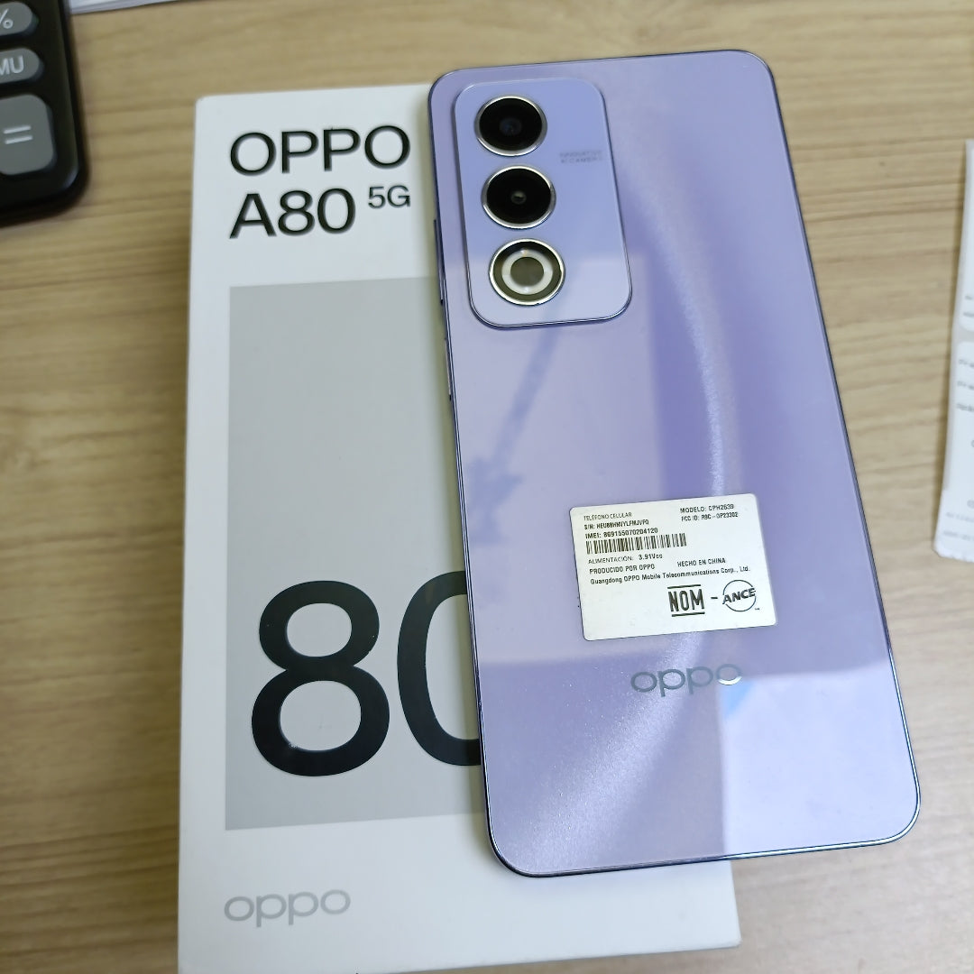 CELULAR OPPO A80 5G CPH2639 (2024) 256 GB 8 GB RAM (SEMINUEVO)