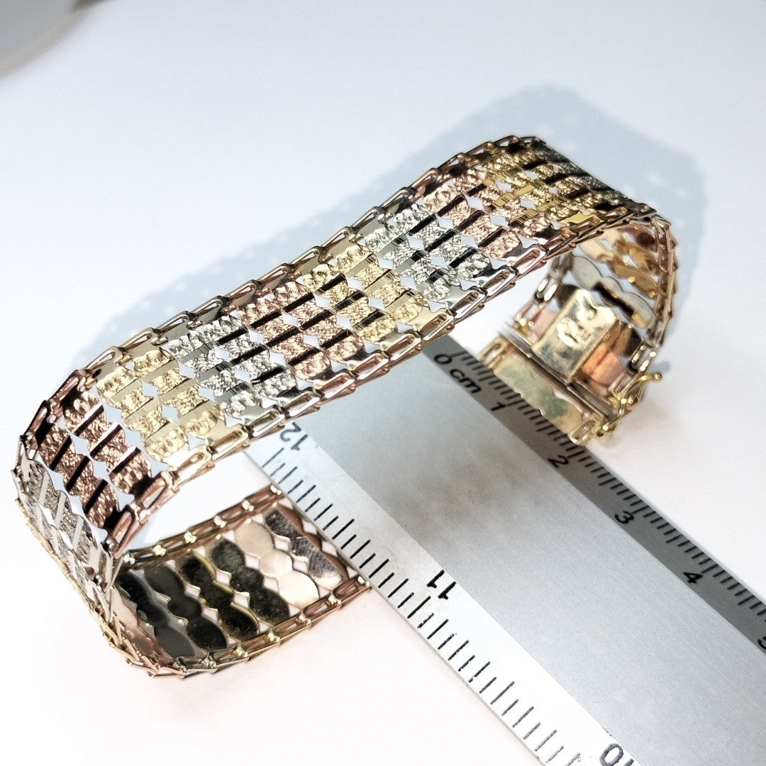BRAZALETE ORO 14 K 14.2 GRMS (SEMINUEVO)
