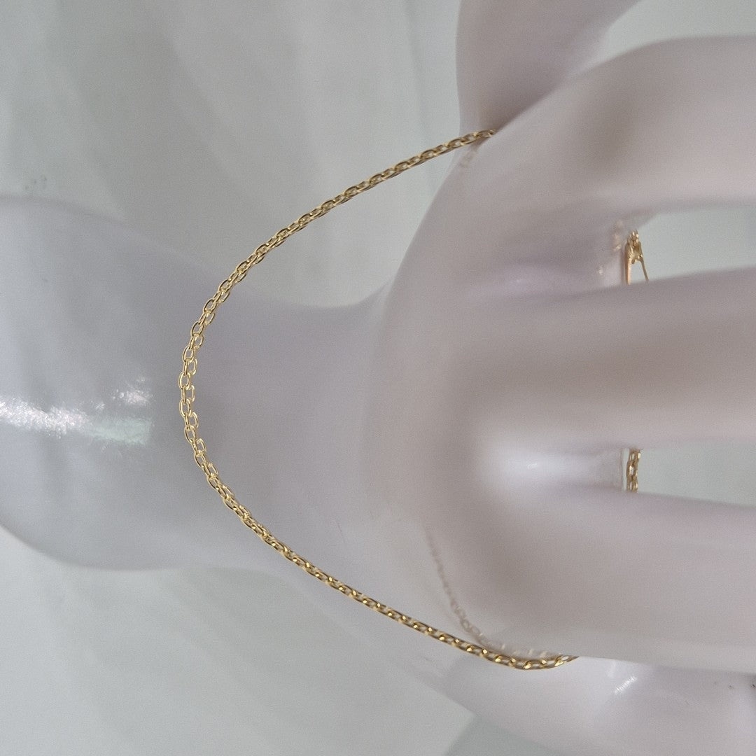 PULSERA TEJIDO CHINO 14K 18 CM 2.4 GR (NUEVO)