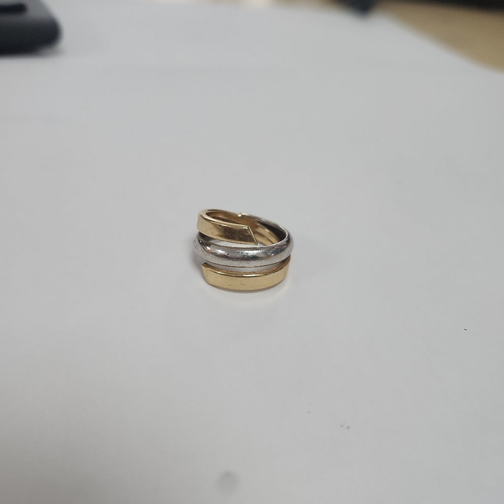 ANILLO ORO COMBINADO 14 K 2,80 GRMS (SEMINUEVO)