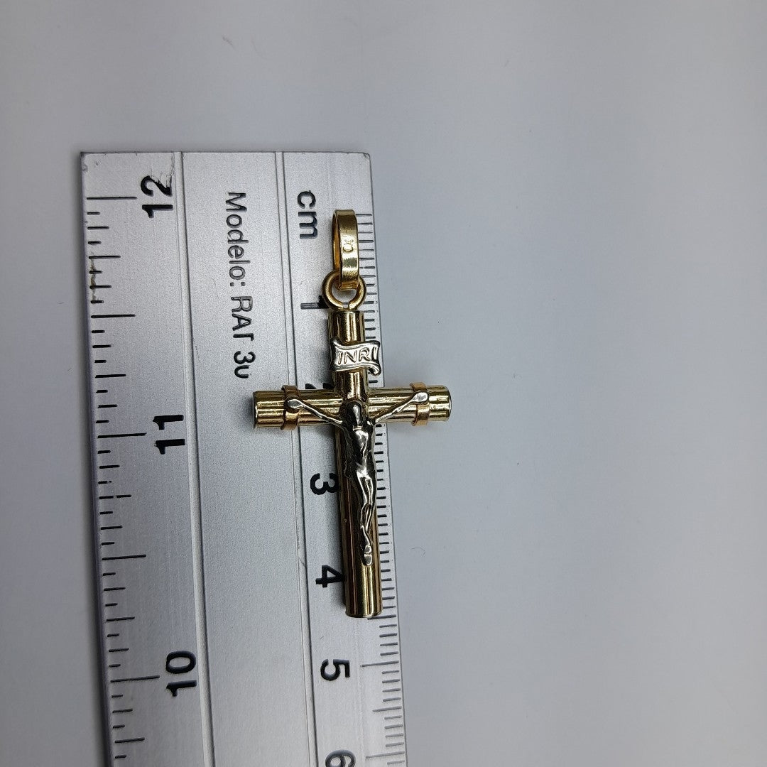 CRUCIFIJO ORO 14 K 3.7 GRMS (SEMINUEVO)
