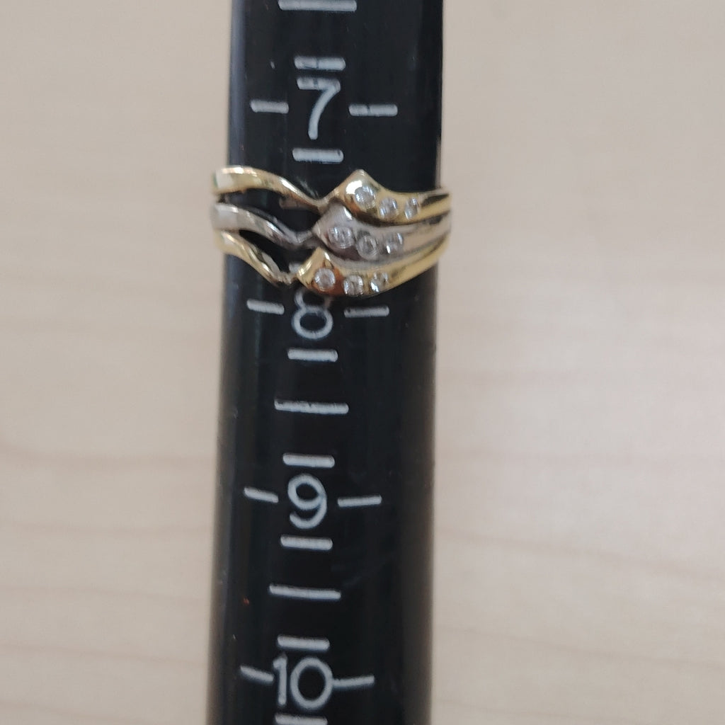 ANILLITO ORO COMBINADO 14 K 3,20 GRMS (SEMINUEVO)