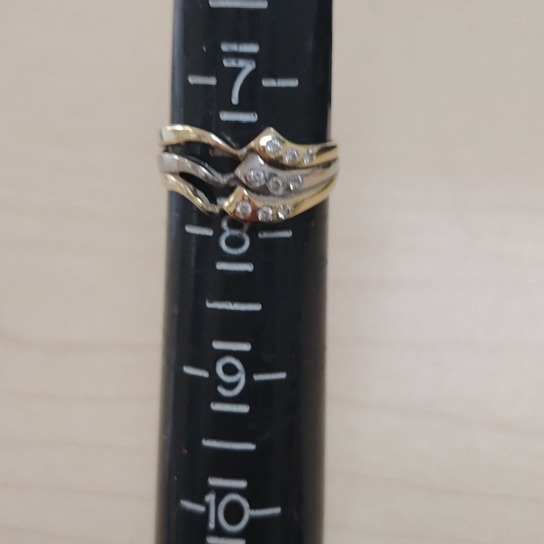 ANILLITO ORO COMBINADO 14 K 3,20 GRMS (SEMINUEVO)